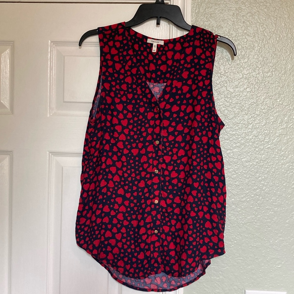 Maurice’s Short-Sleeved Top with Hearts